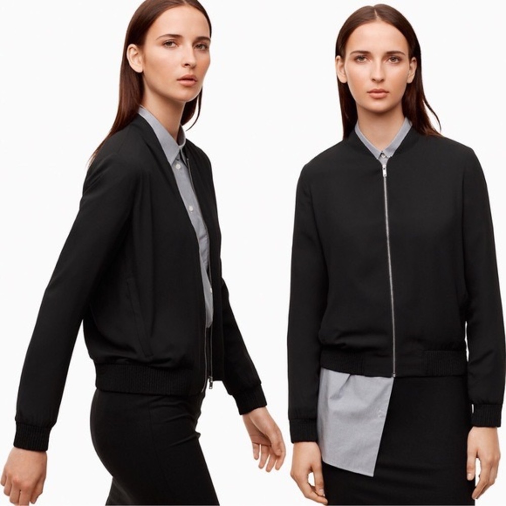 ARITZIA BABATON Gilroy Bomber Jacket Black Size S